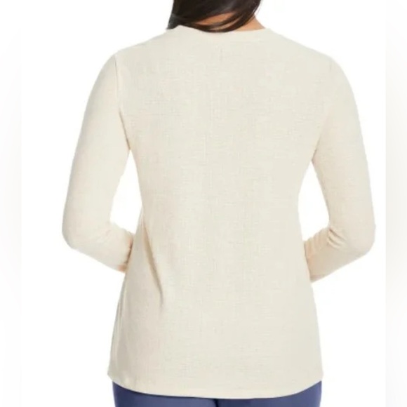GH Bass and Co Cream Long Sleeve Top - Picture 2 of 5